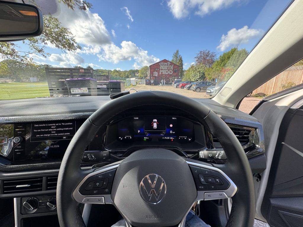2025 Volkswagen Polo 1.0 TSI Life DSG in Ascot Grey, interior and digital cockpit – for sale at Global Classic Car Group, Muswell Hill